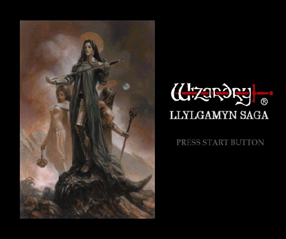 Wizardry: Llylgamyn Saga  title screen image #1 