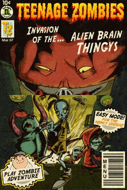 Teenage Zombies: Invasion of the Alien Brain Thingys title screen image #1 