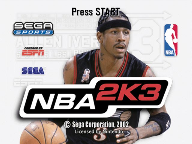 NBA 2K3 title screen image #1 