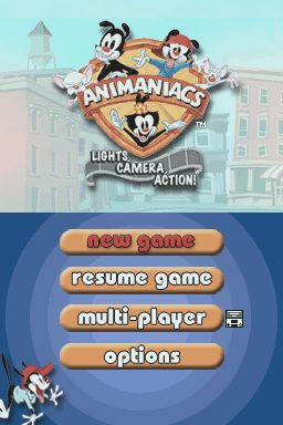 Animaniacs: Lights, Camera, Action ! title screen image #1 