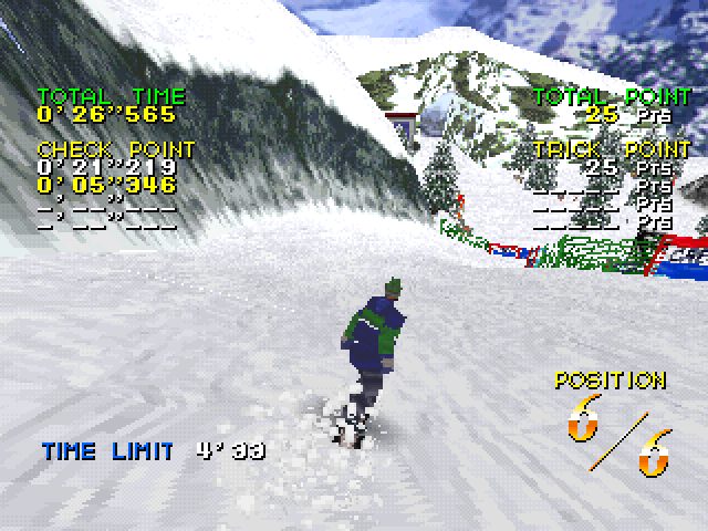 Zap! Snowboarding Trix '98  in-game screen image #1 