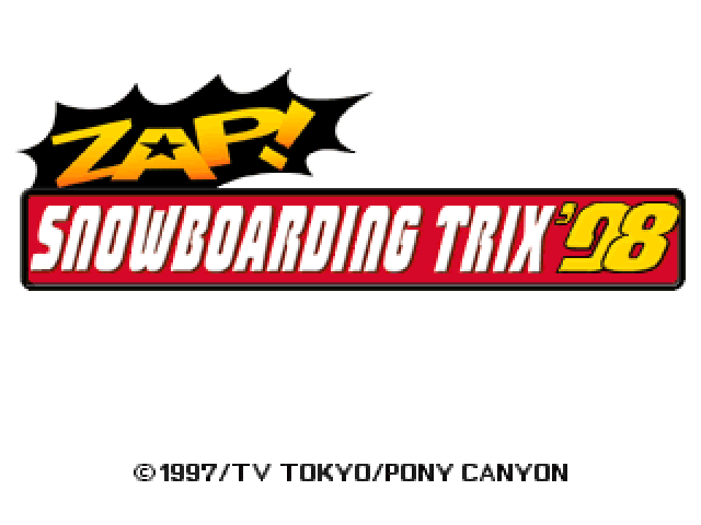 Zap! Snowboarding Trix '98  title screen image #1 