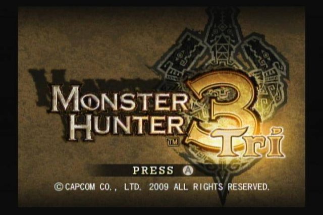 Monster Hunter 3  title screen image #1 