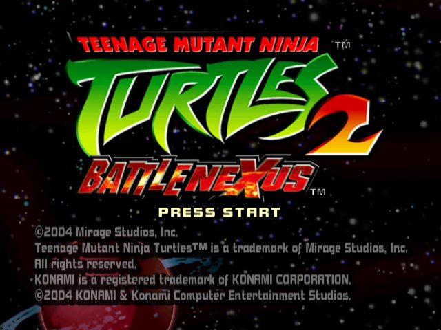 Teenage Mutant Ninja Turtles 2: Battle Nexus  title screen image #1 