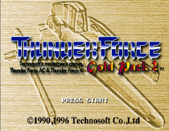 Thunder Force Gold Pack 2 title screen image #1 