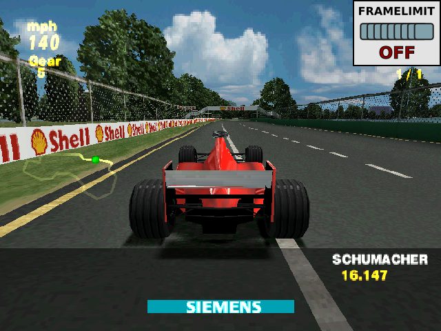 Formula One 99  in-game screen image #1 