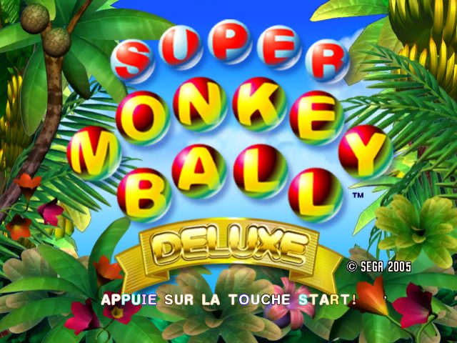 Super Monkey Ball Deluxe title screen image #1 