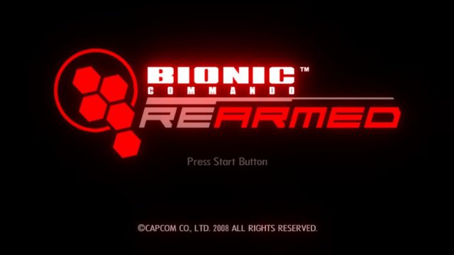 Bionic Commando Rearmed  title screen image #1 
