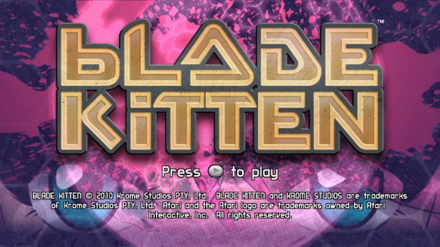 Blade Kitten title screen image #2 