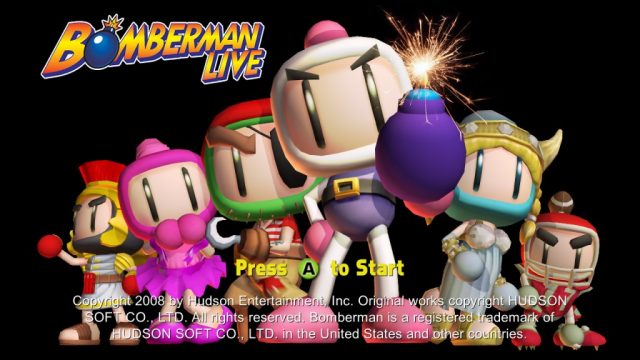 Bomberman Live title screen image #1 