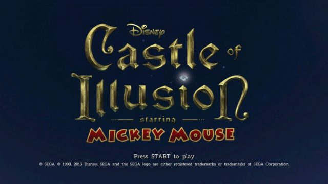 Castle of Illusion starring Mickey Mouse  title screen image #1 