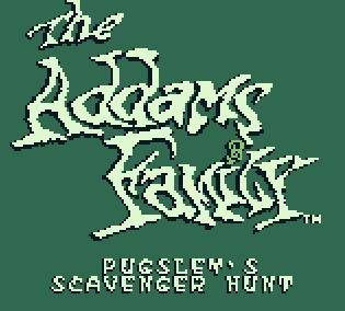 The Addams Family: Pugsley's Scavenger Hunt  title screen image #1 