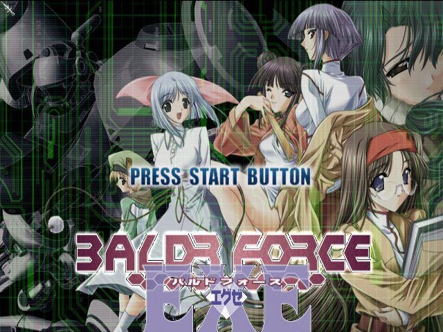 Baldr Force EXE  title screen image #1 