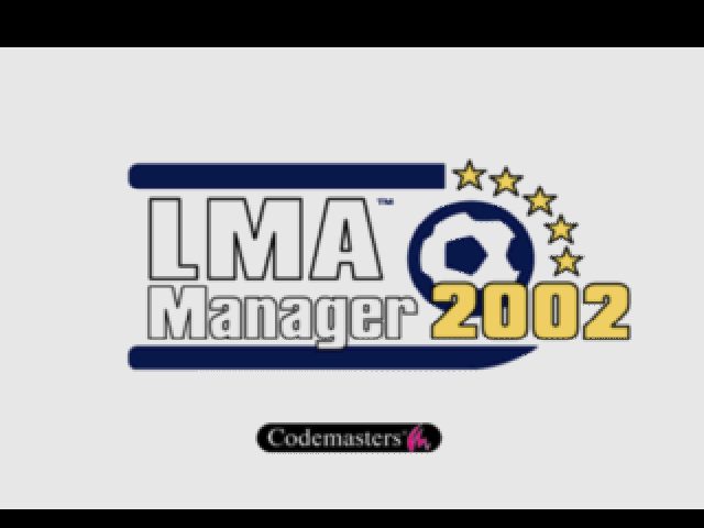 LMA Manager 2002  title screen image #1 
