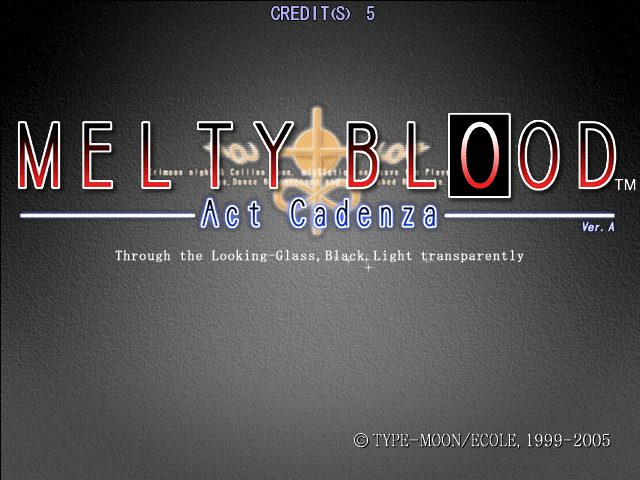 Melty Blood: Act Cadenza  title screen image #1 