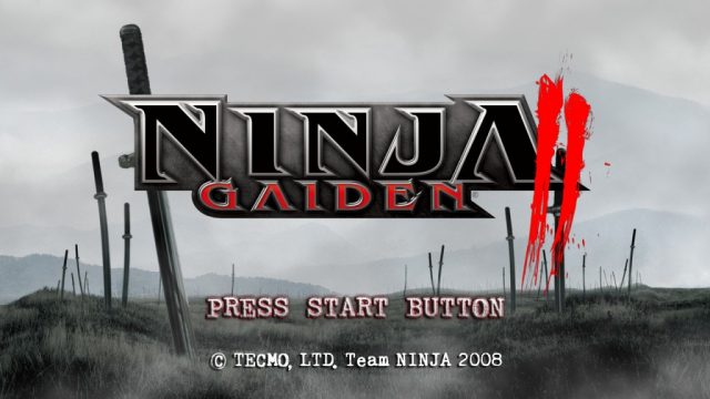 Ninja Gaiden II title screen image #1 