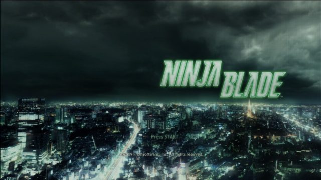 Ninja Blade  title screen image #1 