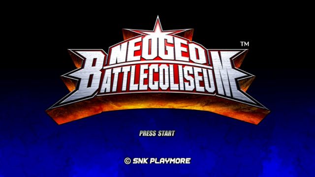 NeoGeo Battle Coliseum  title screen image #1 