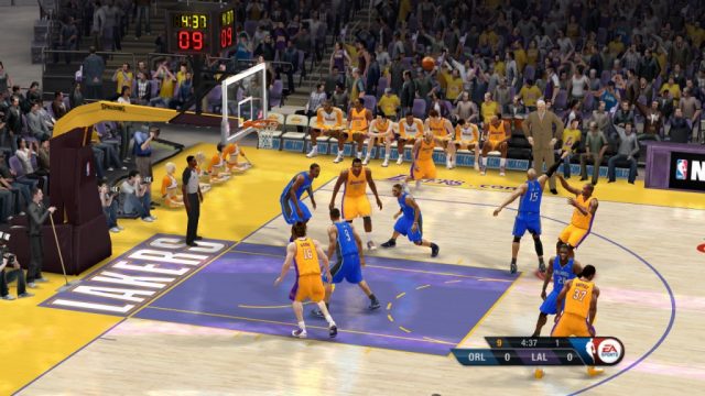 NBA Live 10 in-game screen image #1 