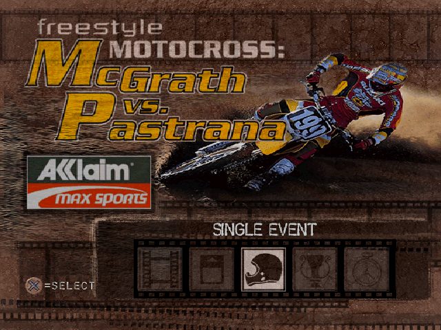Freestyle Motocross: McGrath vs. Pastrana  title screen image #1 