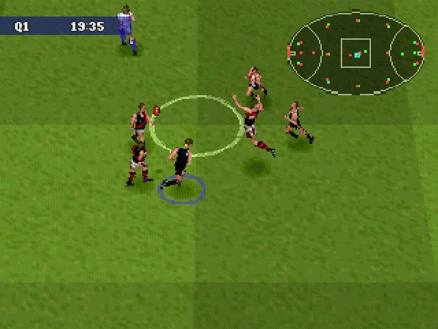 AFL '99 in-game screen image #1 