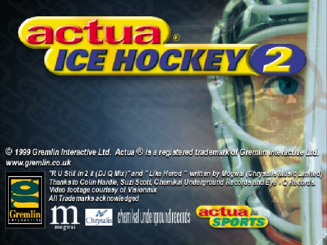 Actua Ice Hockey 2 title screen image #1 
