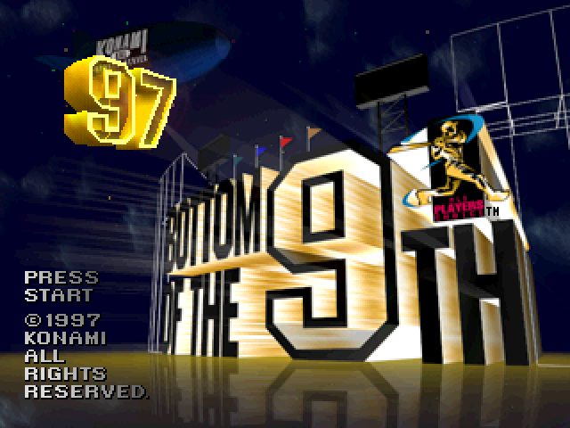 Bottom of the 9th '97 title screen image #1 