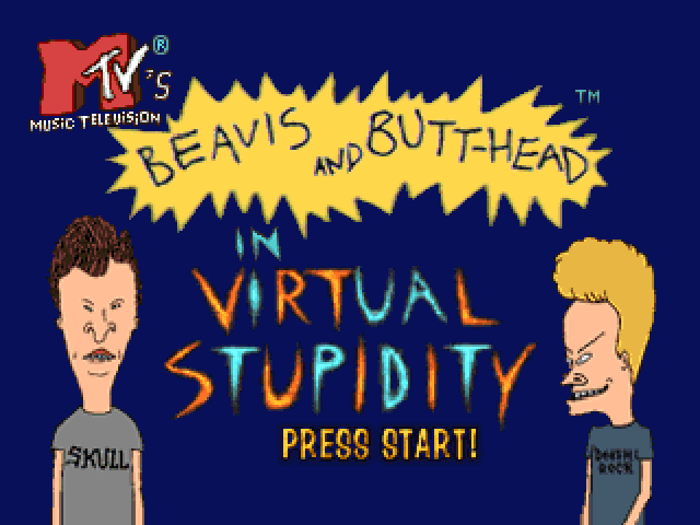Beavis & Butt-head: Virtual Aho Shoukougun  title screen image #1 