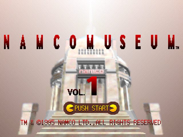 Namco Museum Vol. 1 title screen image #1 