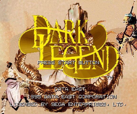 Dark Legend  title screen image #1 
