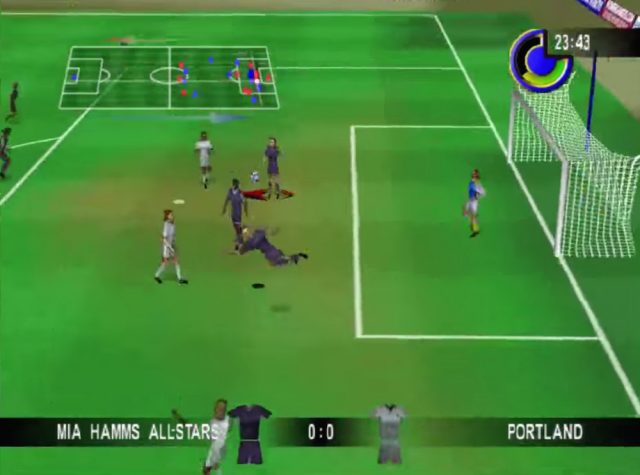Mia Hamm 64 Soccer  in-game screen image #1 
