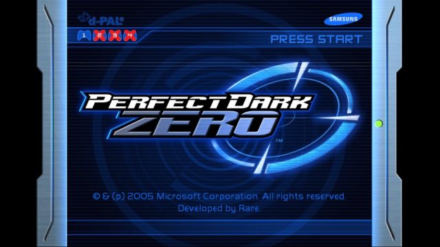 Perfect Dark Zero title screen image #1 