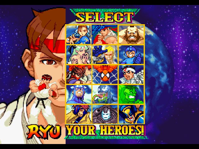 Marvel vs. Capcom - Clash of Super Heroes  in-game screen image #5 