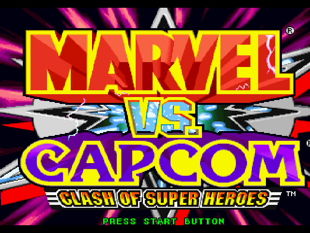 Marvel vs. Capcom - Clash of Super Heroes  title screen image #1 