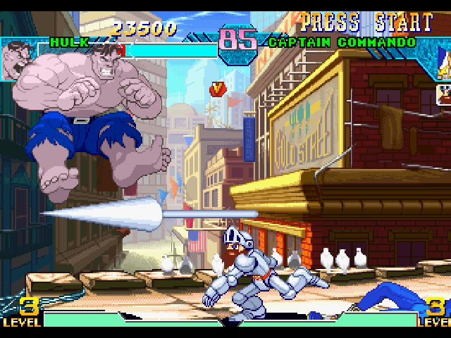 Marvel vs. Capcom - Clash of Super Heroes  in-game screen image #4 