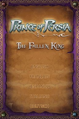 Prince of Persia: The Fallen King title screen image #1 