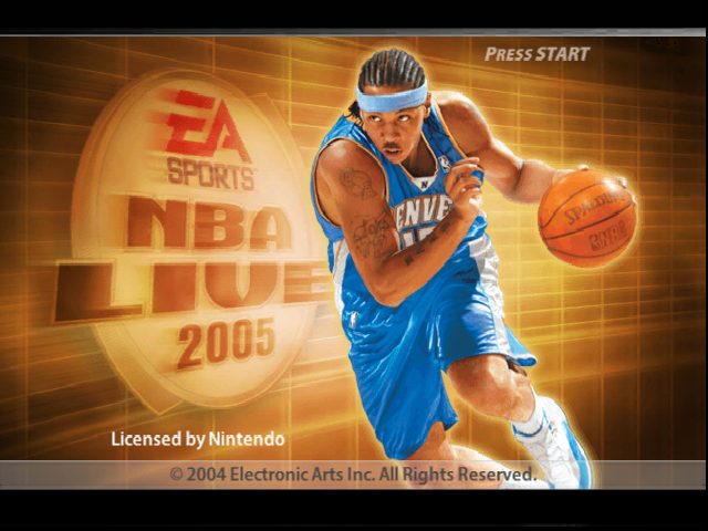 NBA Live 2005 title screen image #1 