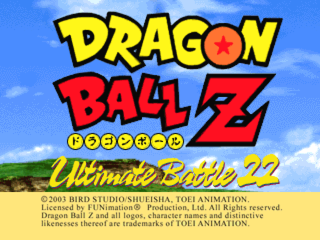 Dragon Ball Z: Ultimate Battle 22  title screen image #1 