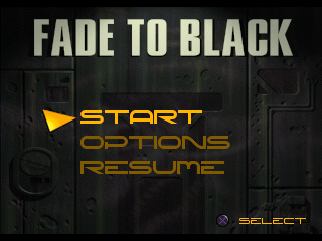 Fade to Black title screen image #1 