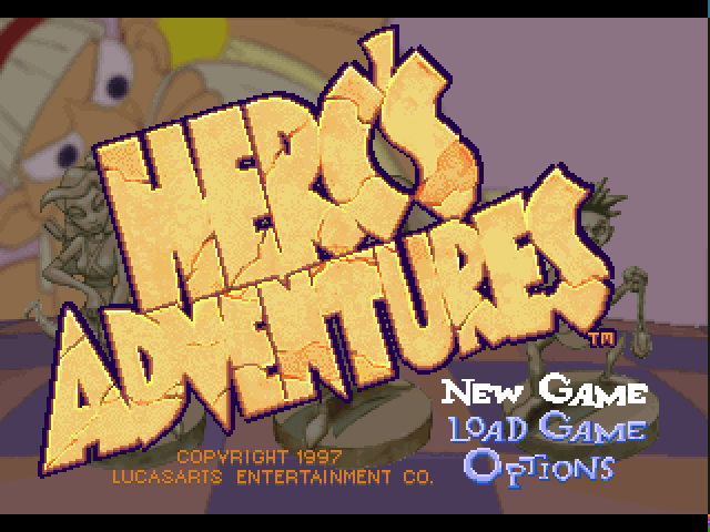 Herc's Adventures title screen image #1 