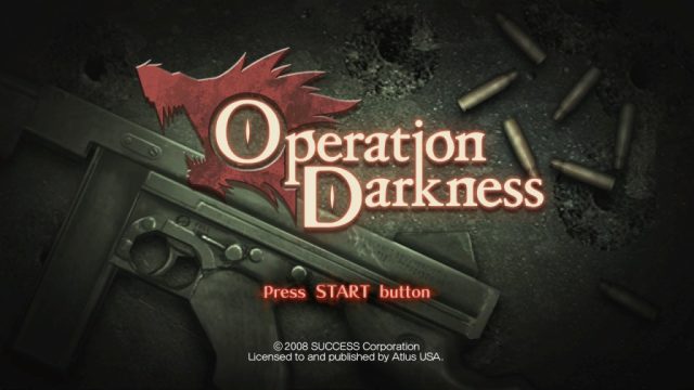 Operation Darkness  title screen image #1 
