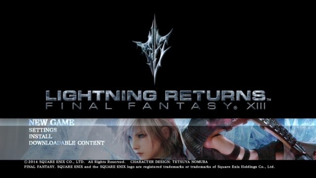 Lightning Returns: Final Fantasy XIII  title screen image #1 