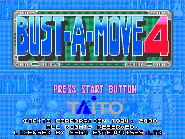 Bust-A-Move 4  title screen image #1 