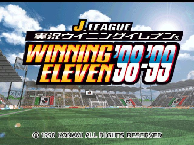 J.League Jikkyou Winning Eleven '98-'99 title screen image #1 