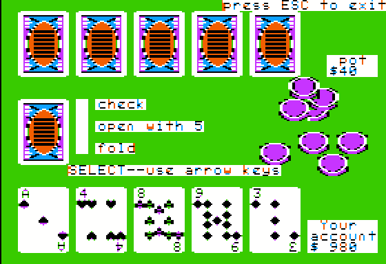 Draw Poker  in-game screen image #1 
