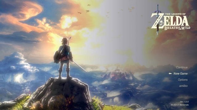 The Legend of Zelda: Breath of the Wild  title screen image #1 