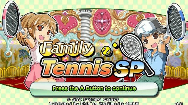Family Tennis SP  title screen image #2 