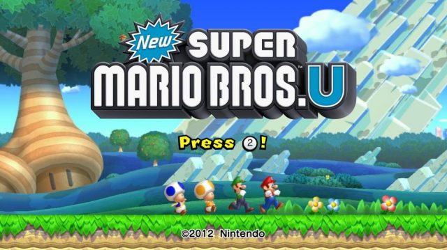 New Super Mario Bros. U title screen image #1 