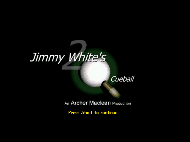 Jimmy White's 2: Cueball title screen image #1 