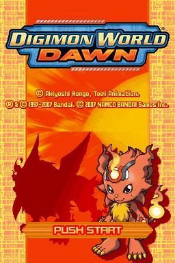 Digimon World: Dawn title screen image #1 